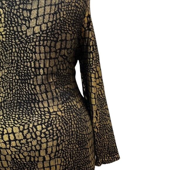 INC Glitter Printed Faux Wrap Dress - Picture 11 of 16